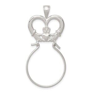 Million Charms 925 Sterling  Silver Claddagh Charm Holder